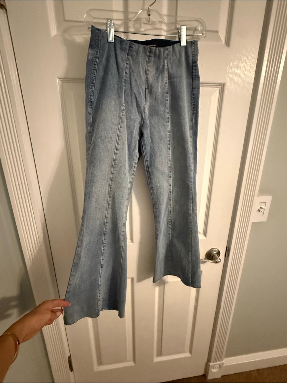 INC International Concepts Light Blue Ankle Flare Jeans